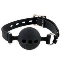 Pipedream Силиконовый дышащий кляп Silicone Breathable Ball Gag Medium (черный)