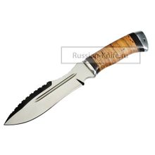 Нож Барс-2 (сталь 95Х18), береста+дюраль