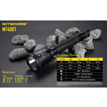 NiteCore NiteCore mt40gt - поисковый фонарь с возможностью тактического применения