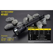 NiteCore NiteCore mt40gt - поисковый фонарь с возможностью тактического применения