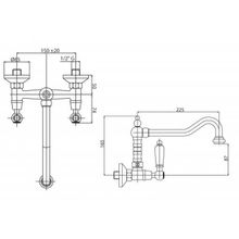 Смеситель для кухни CEZARES DIAMOND-LLP-Sw DIAMOND-LLP-03 24-Sw