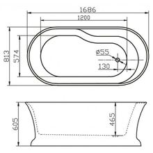 Слив-перелив для BB03 BB09 BelBagno BB39-OVF-BRN Бронза