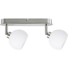 Paulmann. 60147 Светильник настенно-потолочный Wolbi Balken 2x40W GZ10 Eisen geb. Wei? 230V Metall Glas