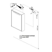 Triton Мебель для ванной Диана 60 L дверцы, зеркальный шкаф