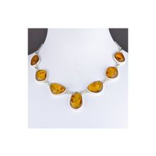 Бусики-Колечки Колье Янтарь "Балтийская осень" арт. ЯК-1521