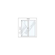 Пластиковое окно ПВХ - профиль Rehau Brillant-Design (1500х2000"