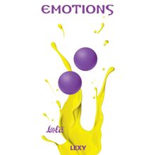 Фиолетовые вагинальные шарики без сцепки Emotions Lexy Small