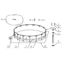 Каркасный бассейн 457х122см, Prism Frame Pool, фильтр насос 3785 л ч, лестница, тент, подстилка Intex 26726