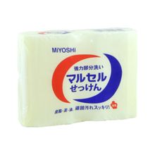 Miyoshi Laundry Soap Bar Мыло для точечного застирывания стойких загрязнений,  2 шт. по 140 г