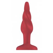 Красная анальная пробка Butt Plug Rounded 3 Inch - 7,6 см. Красный