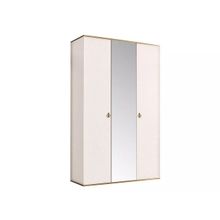 Ярцево Шкаф 3-х дв. (с зеркалом) для платья и белья Римини РМШ1 3 слоновая кость золото ID - 312989