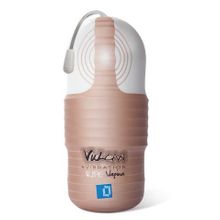 Topco Sales Мастурбатор-вагина с вибрацией Vulcan Love Skin Masturbator Ripe Vagina Vibe (бежевый)