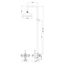 Смеситель термостатический CEZARES VENEZIA-D-T-Bi  VENEZIA-D-T-02-Bi