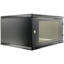 NT WALLBOX LIGHT 6-65 B Шкаф 19&#34; настенный, чёрный 6U 600*520, дверь стекло-металл