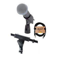SHURE BETA 58A + КАБЕЛЬ + СТОЙКА
