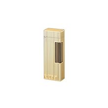 RLZ1408N - Зажигалка газовая DUNHILL "Pinstripe gold" латунь позолота  " - DUNHILL (Англия)