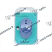 Оптическая мышь Logitech "M280" 910-004290, беспров., 2кн.+скр., синий (USB) (ret) [135099]