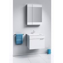 Aqwella Мебель для ванной Бриг 60 белая, 1 ящик, зеркальный шкаф