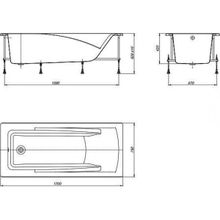 Акриловая ванна Roca Hall 170x75