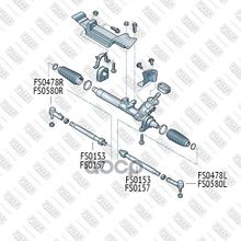 Наконечник Рулевой Тяги Левый Audi A3 03-> FIXAR арт. FS0478L