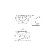 VitrA Arkitekt 6037B032-0001, 55 см, детская, цвет зеленый