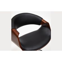 Tetchair Кресло BEND , орех, кож зам черный