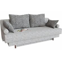 Смарт Диван прямой Алькантара Грей еврокнижка