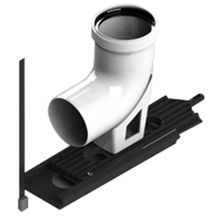 Stout элемент дымохода конденсац. угол 87° ?80 м п PP-FE с кронштейном