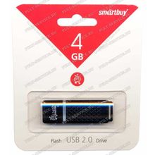 Флешка 4 Gb SmartBuy Quartz Black