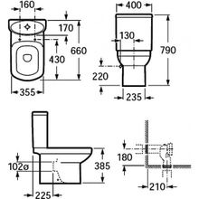 Унитаз-компакт Roca Dama Senso 342517