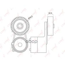 Натяжитель Ремня Навесного Оборудования Chevrolet Lacetti 1.8 05>   Nubira 1.8 05>, Opel Astra G 1.6-1.8 00-05   Astra H 1.8 04>   Corsa C 1.4-1.8 00-09   Meriva 1.6-1.8 03-10   Vectra C 1.6-1.8 02>   Zafira A B 1.6-1.8 99>, Saab 9-3 1.8 04> LYNXauto арт.
