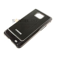 Накладка алюминий для Samsung i9100 black