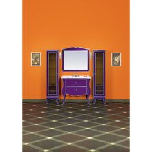 Misty Пенал для ванной Анжелика 40 R сиреневый сусальное серебро