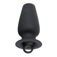 Пробка-туннель с заглушкой Lust Tunnel Plug with Stopper Черный