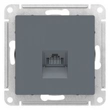 Розетка компьютерная 1xRJ45 Cat.5 ATLASDESIGN, грифель |  код. ATN000783 |  Schneider Electric