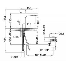 Смеситель для раковины CEZARES STELLA-LSM1-01-W0 STELLA-LSM1-01-W0