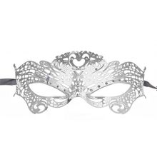 Серебристая металлическая маска Butterfly Masquerade Mask Серебристый