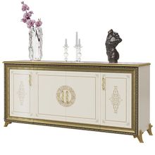 Мэри-Мебель Тумба 4-х дверная Версаль ГВ-05 цвет слоновая кость ID - 292290