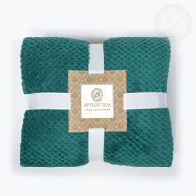 Плед флисовый "Роскошь" малахит 150х200 см