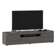 Алмаз. Любимый дом Бруклин Тумба под ТВ 1600 (Оникс Серый глянец), исполнение 2