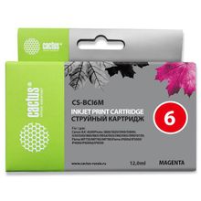 Картридж струйный Cactus CS-BCI6M пурпурный для Canon S800 S820 S900 S9000 i550 i560 i860 i865 i905D
