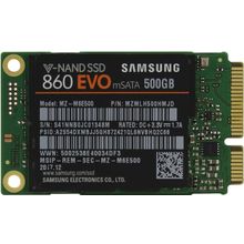 Накопитель SSD 500 Gb mSATA 6Gb   s Samsung 860 EVO    MZ-M6E500BW    (RTL) V-NAND TLC