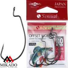 Офсетный крючок Mikado WORM 2 № 2 0   ( 5 шт.)