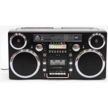 Музыкальный центр, портативный Boombox магнитофон GPO Brooklyn 1980B, Black