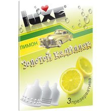 Luxe Презервативы Luxe  Золотой Кадиллак  с ароматом лимона - 3 шт.