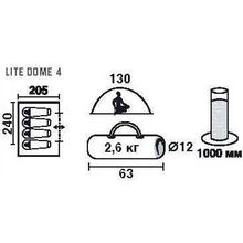 Палатка Trek Planet Lite Dome 4 (70124)