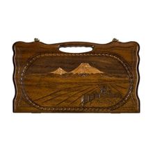 Нарды резные "Арарат и Хор Вирап" с ручкой 50