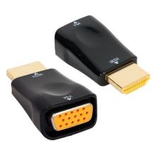 Адаптер HDMI M - VGA F, черный, Orient C116