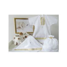 Makkaroni Kids для мальчика 3 предмета белый золото