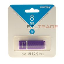 SB8GBQZ-V, 8GB USB 2.0 Quartz series, Violet, SmartBuy